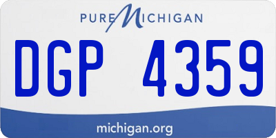 MI license plate DGP4359
