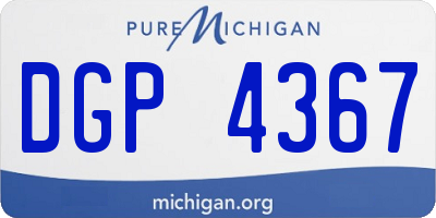 MI license plate DGP4367