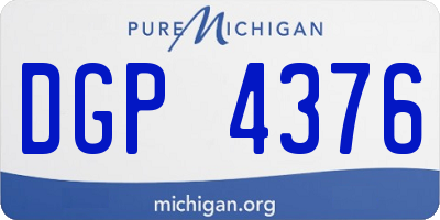 MI license plate DGP4376