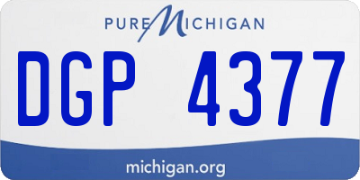 MI license plate DGP4377