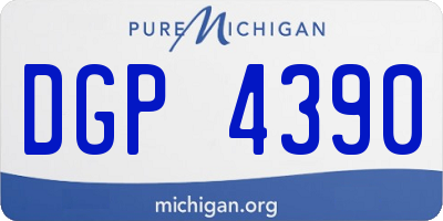 MI license plate DGP4390