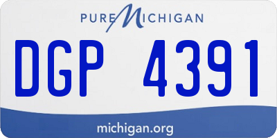 MI license plate DGP4391