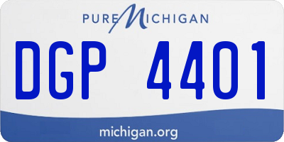 MI license plate DGP4401