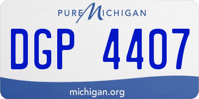 MI license plate DGP4407