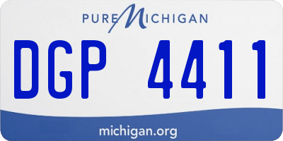 MI license plate DGP4411