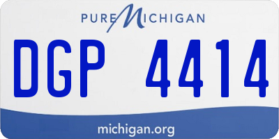 MI license plate DGP4414