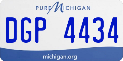 MI license plate DGP4434