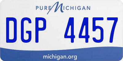 MI license plate DGP4457