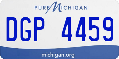 MI license plate DGP4459