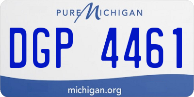 MI license plate DGP4461