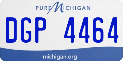 MI license plate DGP4464