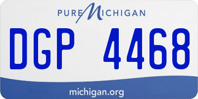 MI license plate DGP4468