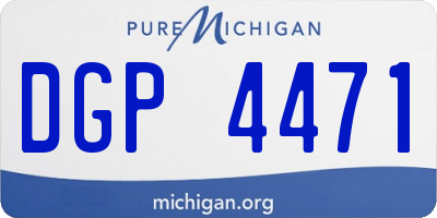 MI license plate DGP4471