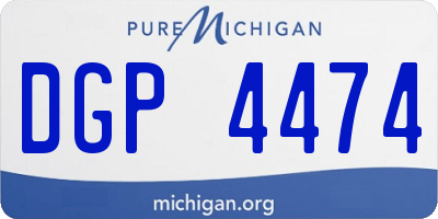MI license plate DGP4474