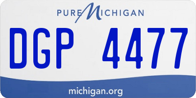 MI license plate DGP4477