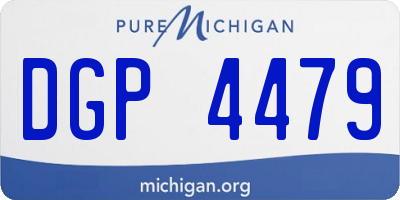 MI license plate DGP4479
