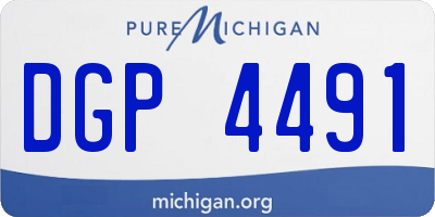 MI license plate DGP4491