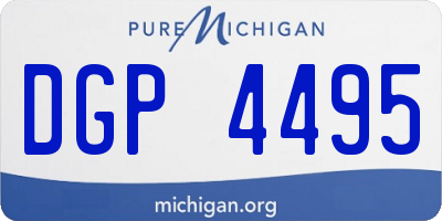 MI license plate DGP4495
