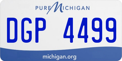 MI license plate DGP4499