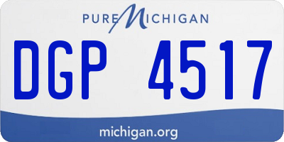 MI license plate DGP4517