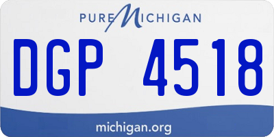 MI license plate DGP4518