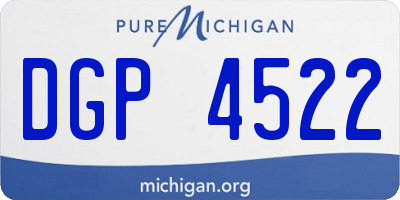 MI license plate DGP4522