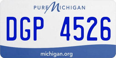 MI license plate DGP4526