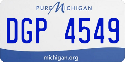 MI license plate DGP4549