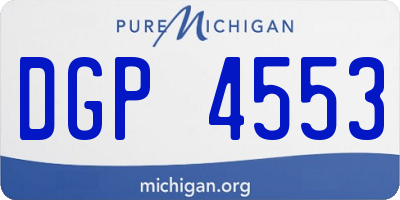 MI license plate DGP4553