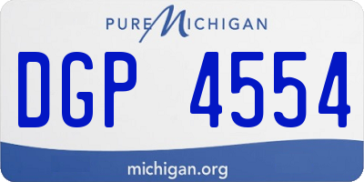 MI license plate DGP4554