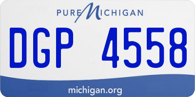 MI license plate DGP4558
