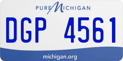 MI license plate DGP4561