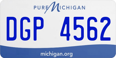MI license plate DGP4562