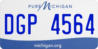 MI license plate DGP4564