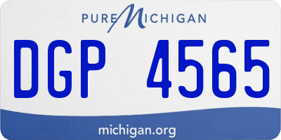 MI license plate DGP4565