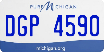 MI license plate DGP4590