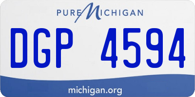 MI license plate DGP4594