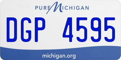 MI license plate DGP4595