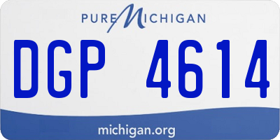 MI license plate DGP4614