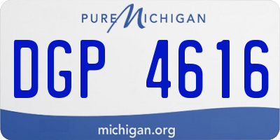 MI license plate DGP4616