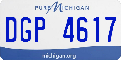 MI license plate DGP4617