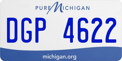 MI license plate DGP4622