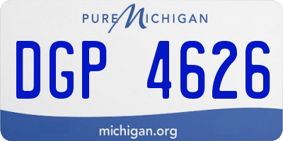 MI license plate DGP4626