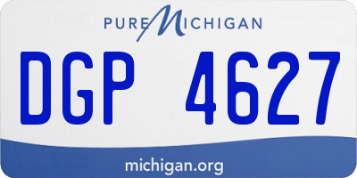 MI license plate DGP4627