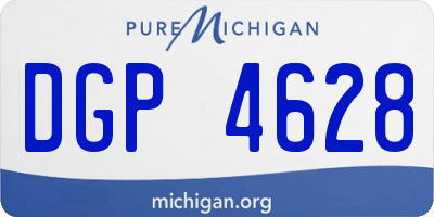 MI license plate DGP4628