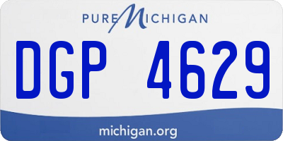 MI license plate DGP4629
