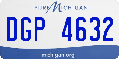 MI license plate DGP4632