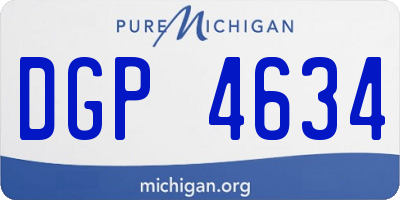MI license plate DGP4634