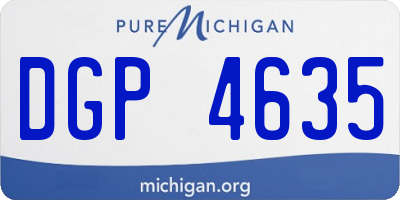 MI license plate DGP4635