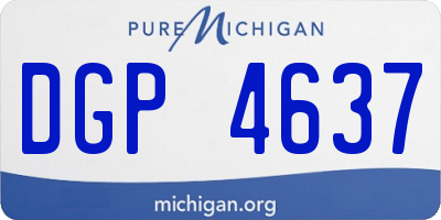 MI license plate DGP4637